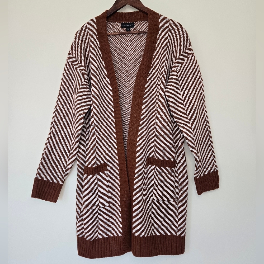 New Fortune + Ivy Stitch Fix Chunky Knit Longline Cardigan